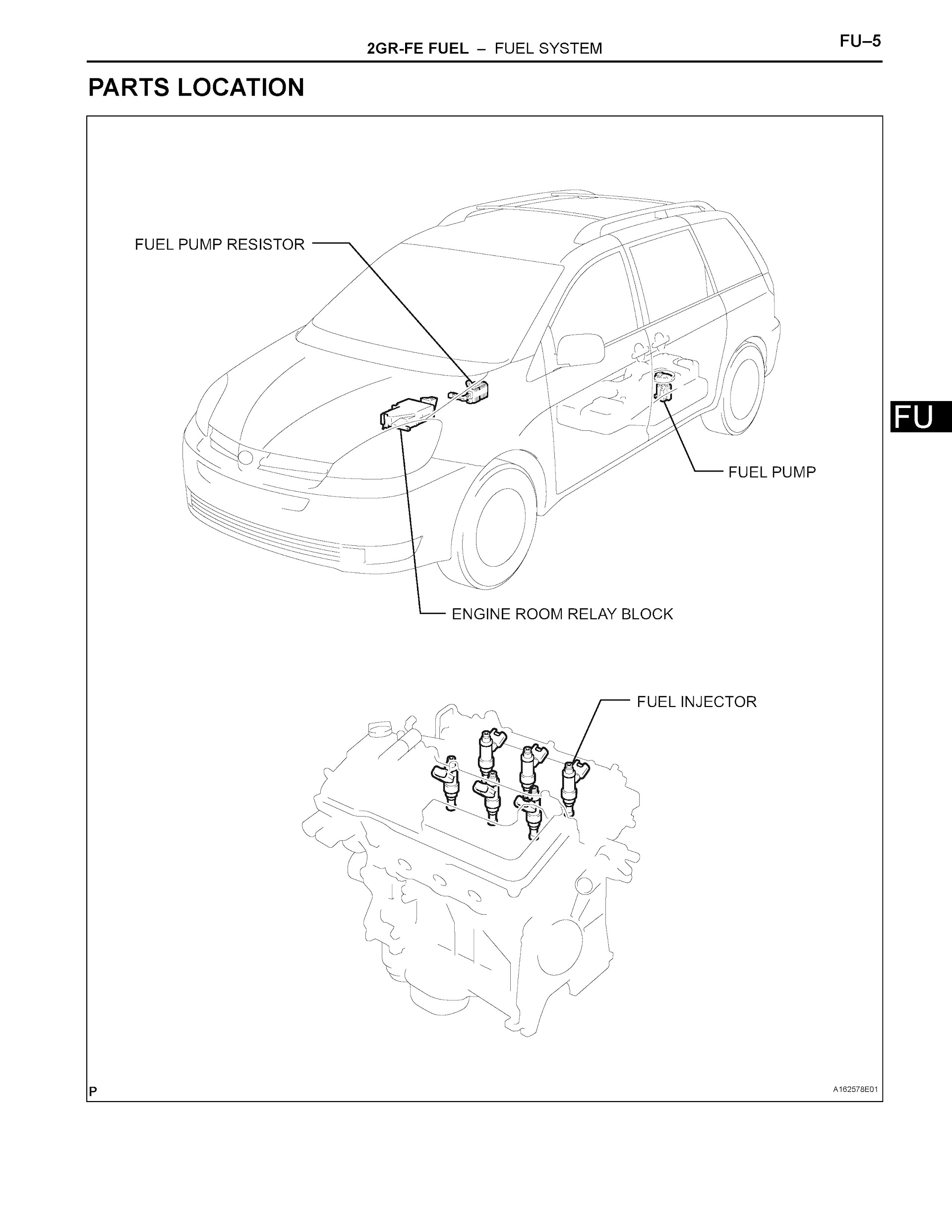 2007 Toyota Sienna Repair Manual, 2GR-FE Fuel System