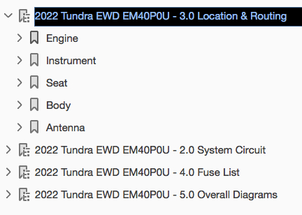 2022-Present Toyota Tundra Wiring Diagram