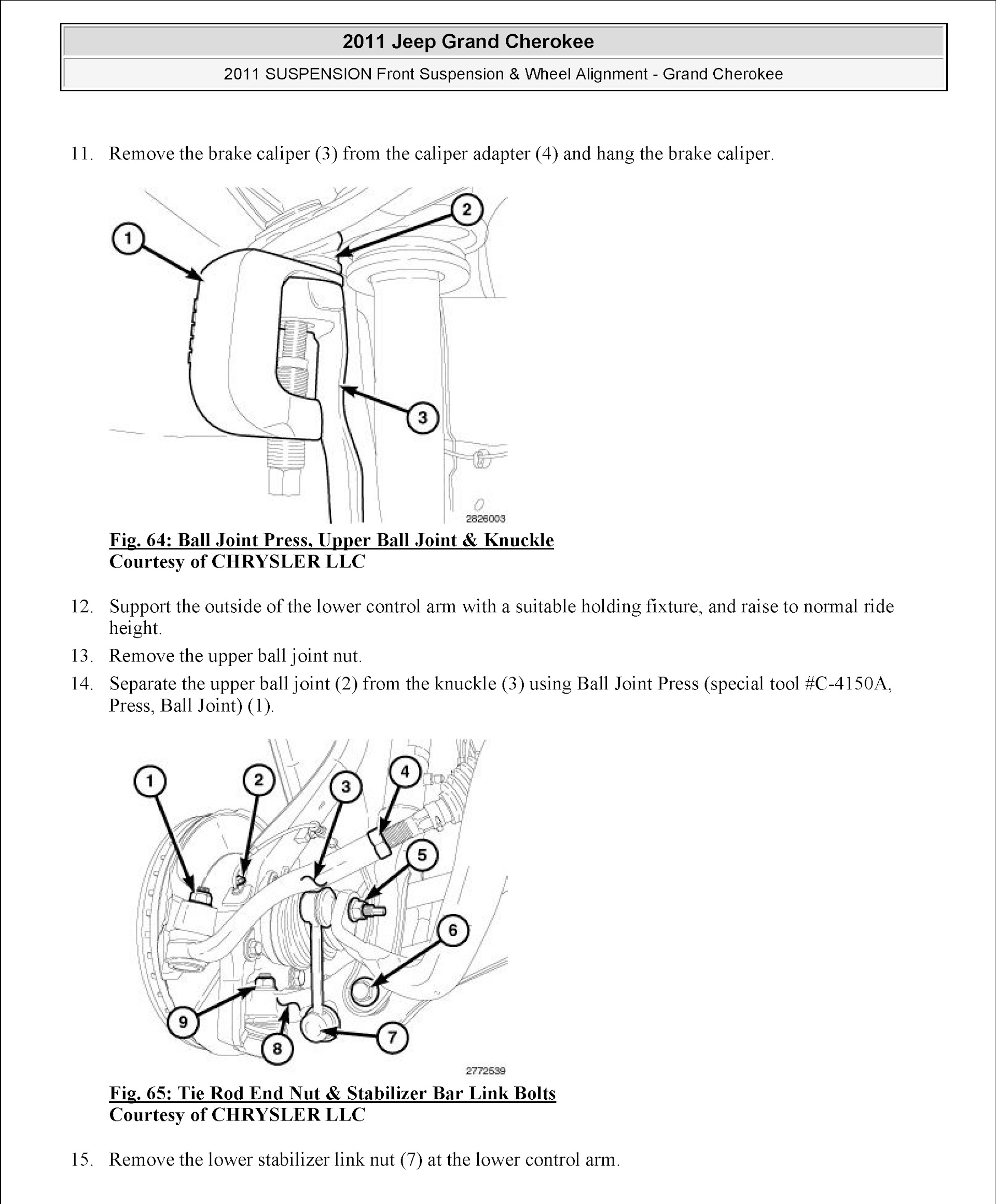 2011-2013 Jeep Grand Cherokee Repair Manual