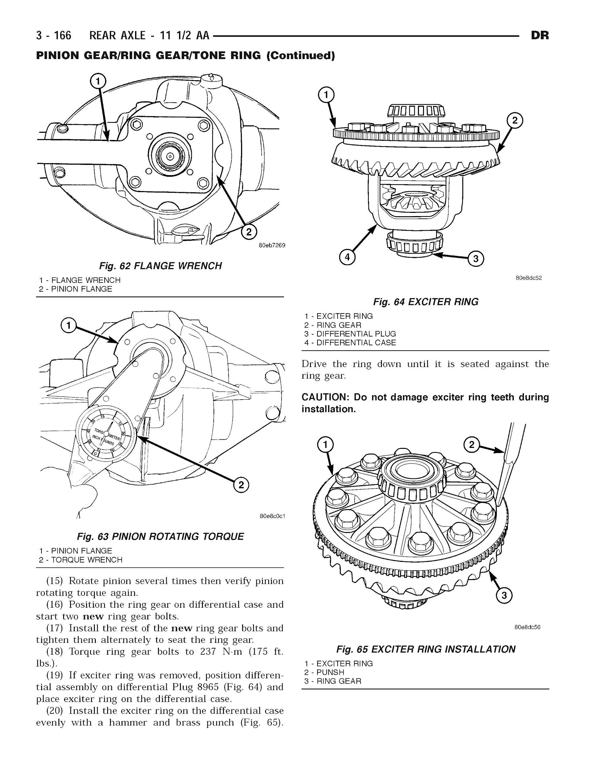 2004 Dodge RAM Truck Repair Manual, Rear Axle