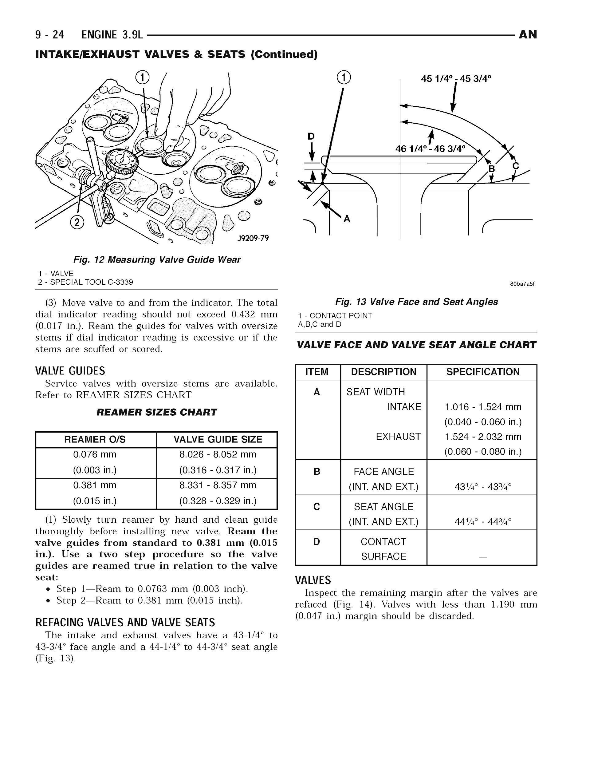 2004 Dodge Dakota Repair Manual, Engine 3.9L
