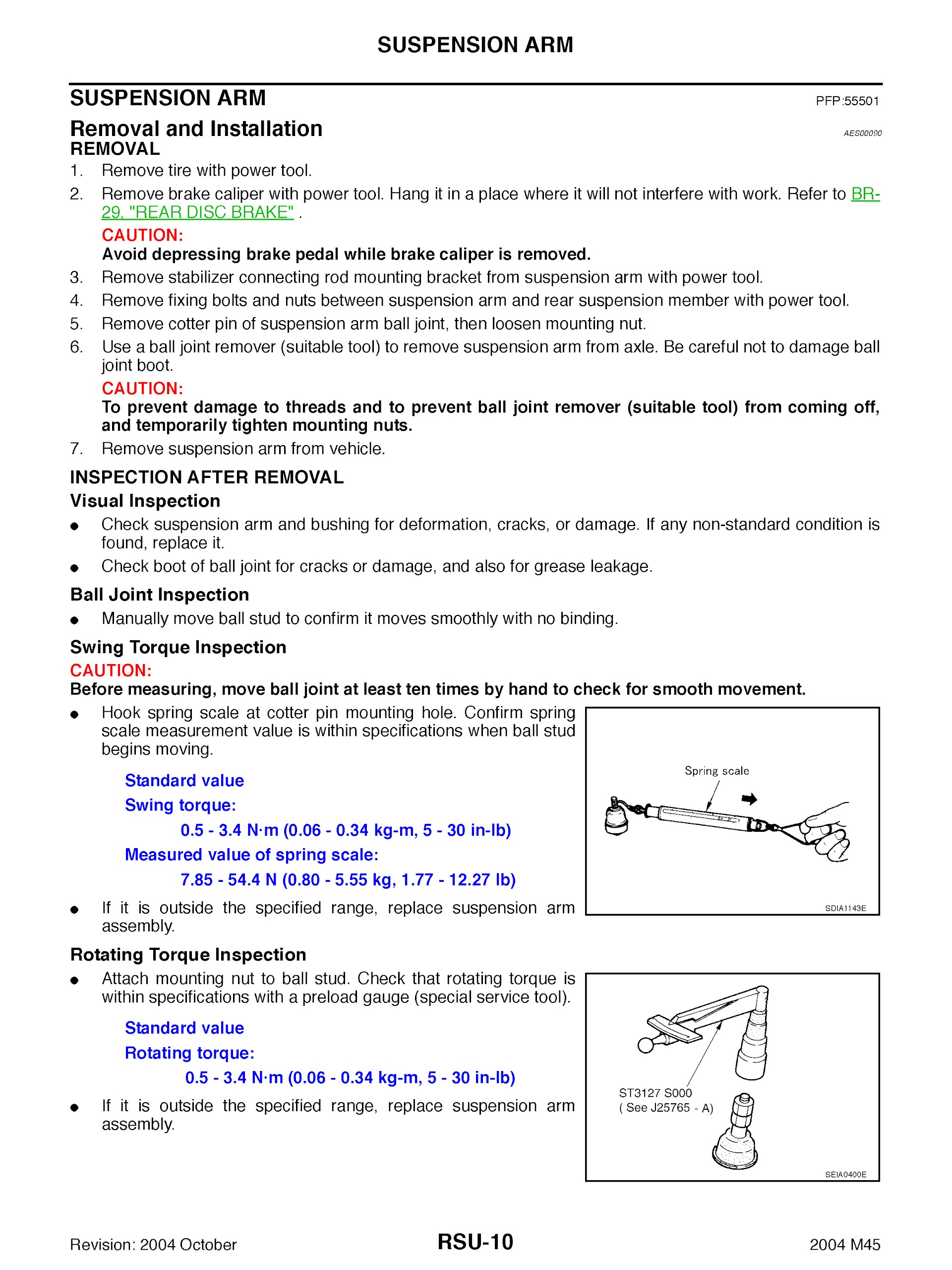 2003-2007 Infiniti Repair Manual M45 M35 Suspension System