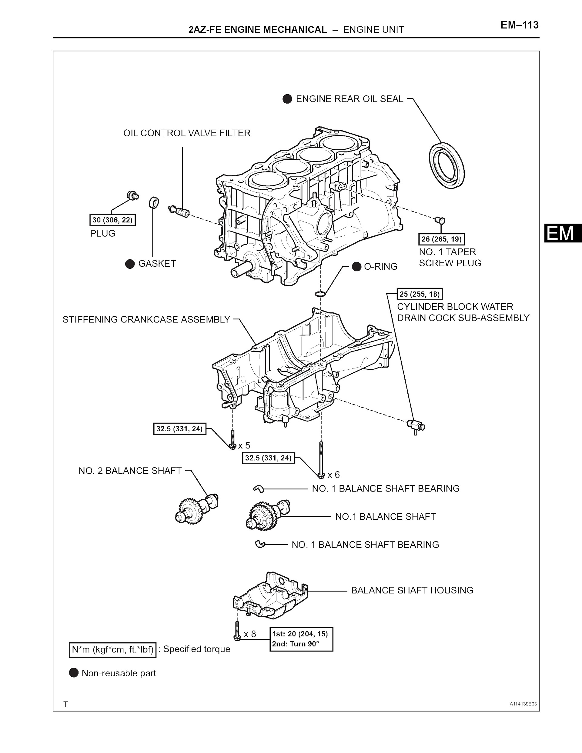2005-2010 Toyota Scion tC Repair Manual, 2AZ-FE Engine Mechanical