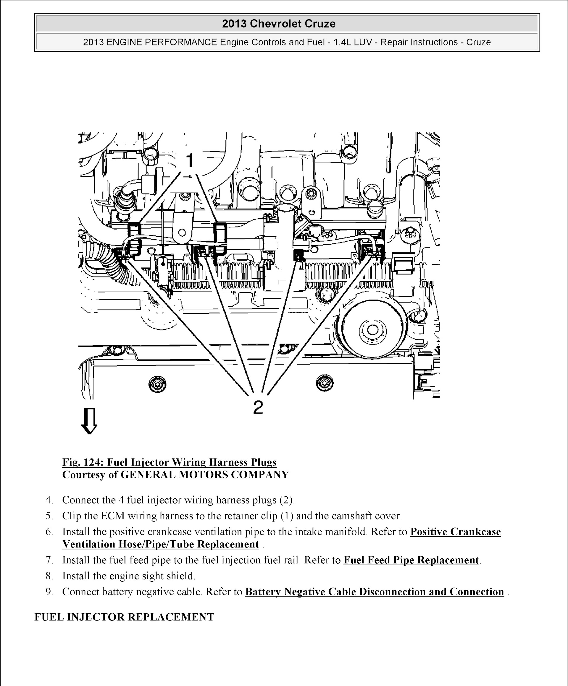 CONTENTS: 2010-2016 Chevrolet Cruze Repair Manual, engine controls and fuel system