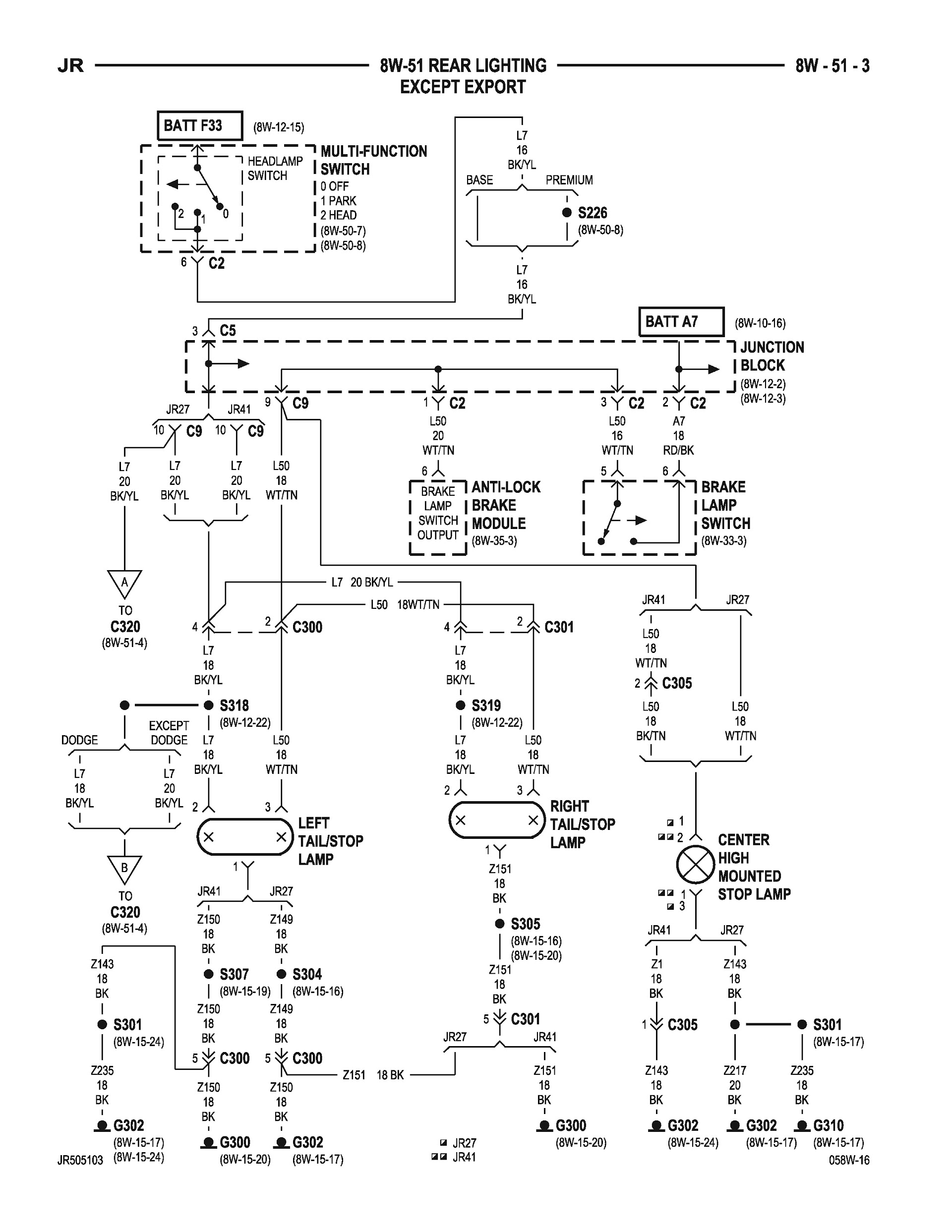 2001-2006 Chrysler Sebring Repair Manual, Wiring Diagram