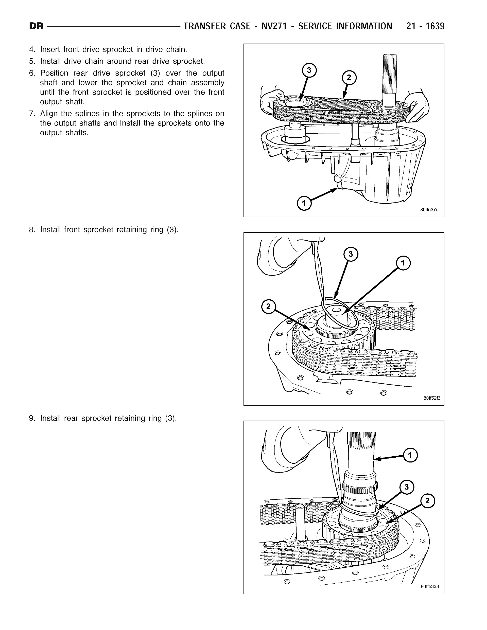 2007 Dodge RAM Repair Manual, Transfer Case