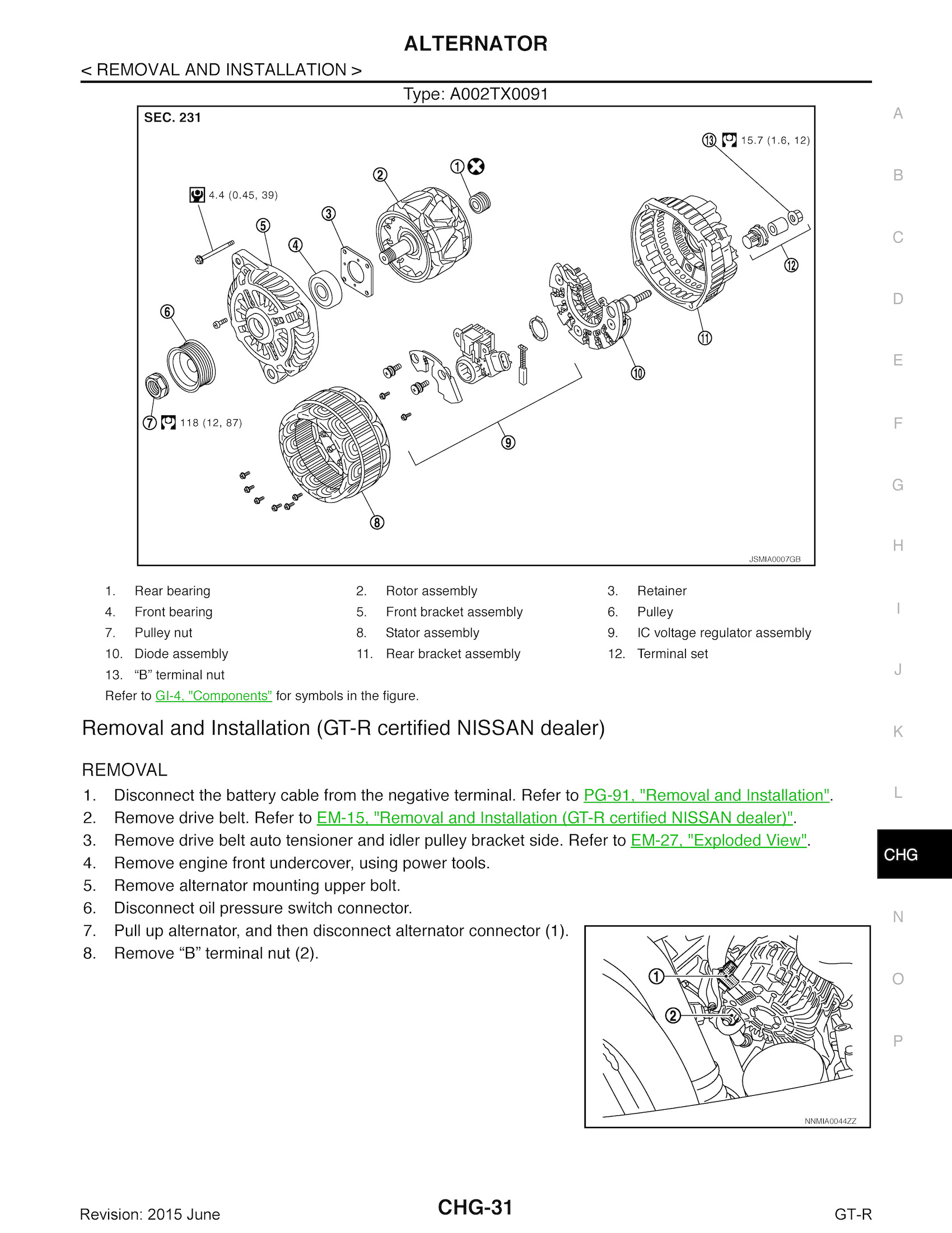 2016 Nissan GT-R Repair Manual