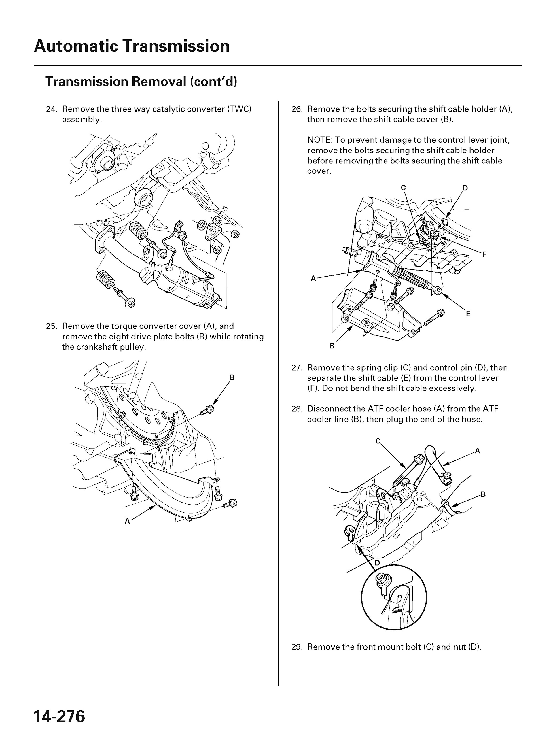2006 Acura RSX Repair Manual, automatic tranmission