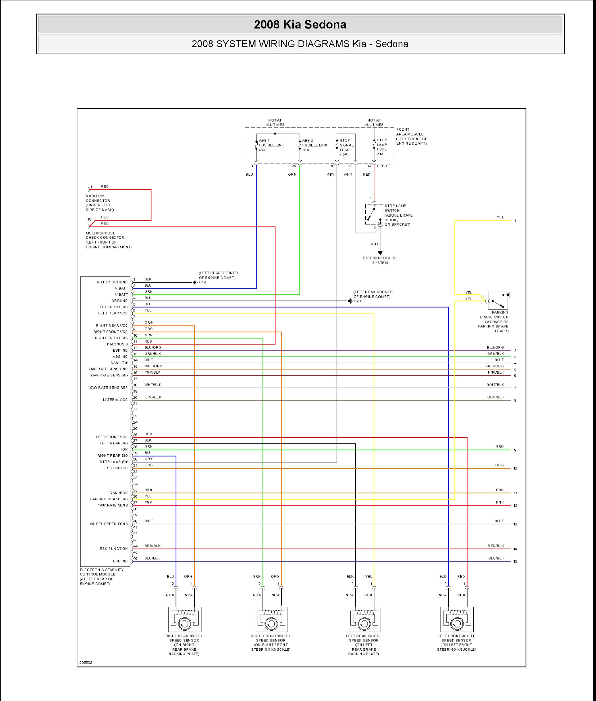 2008 Kia Sedona Repair Manual Wiring Diagram