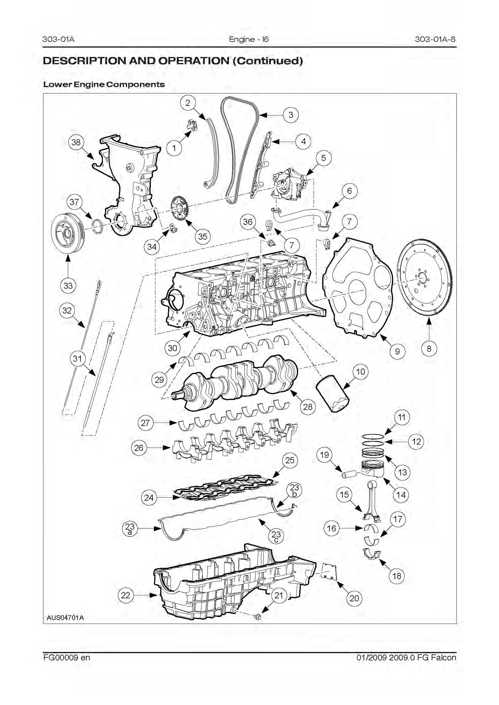 2014 Ford Falcon Repair Manual Engine L6