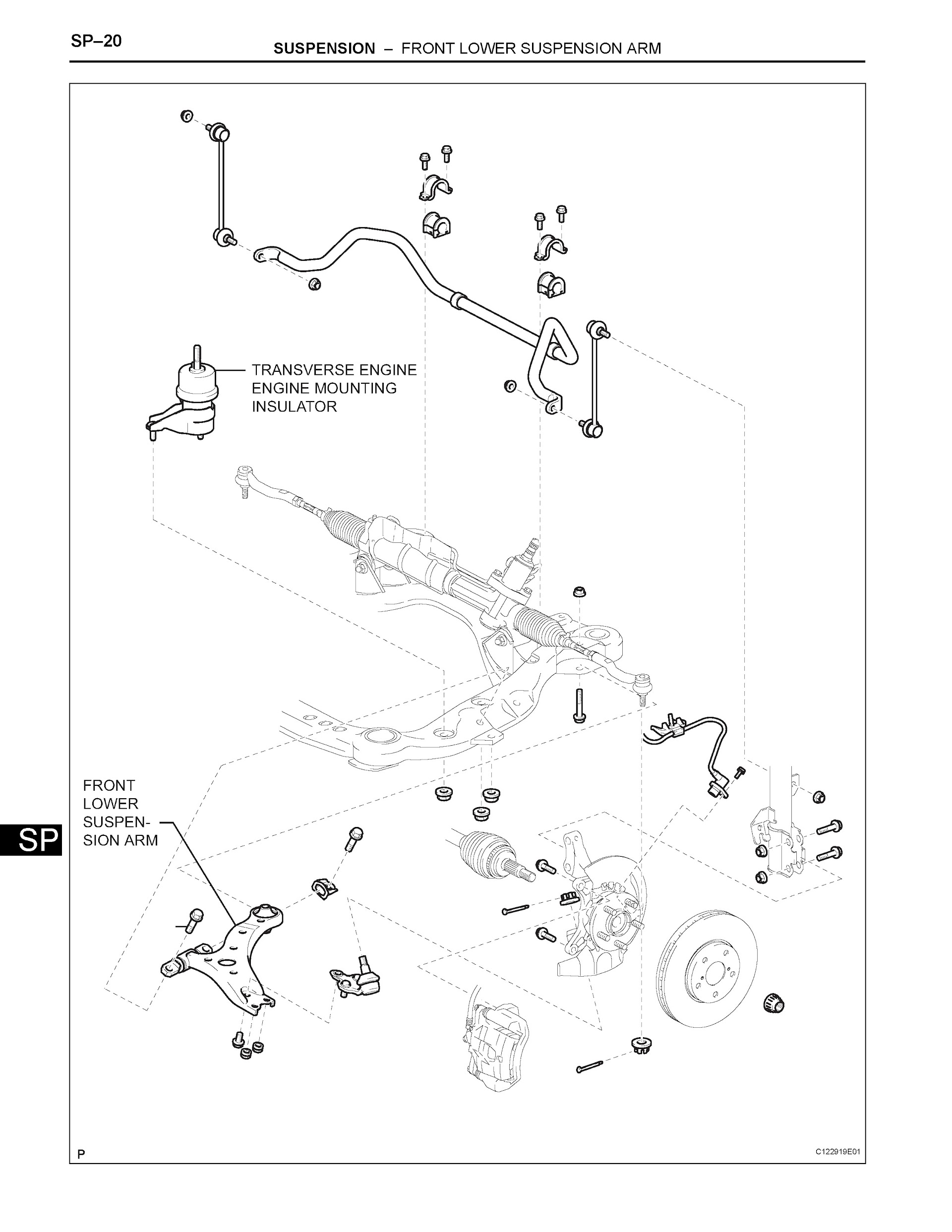 2006 Toyota Avalon Repair Manual, Suspension System