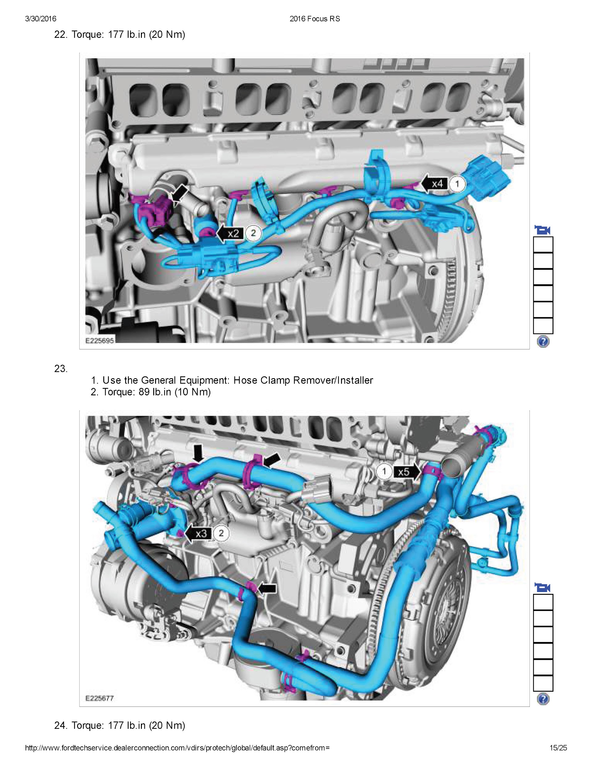 2015-2018 Ford Focus RS MK3 Repair Manual