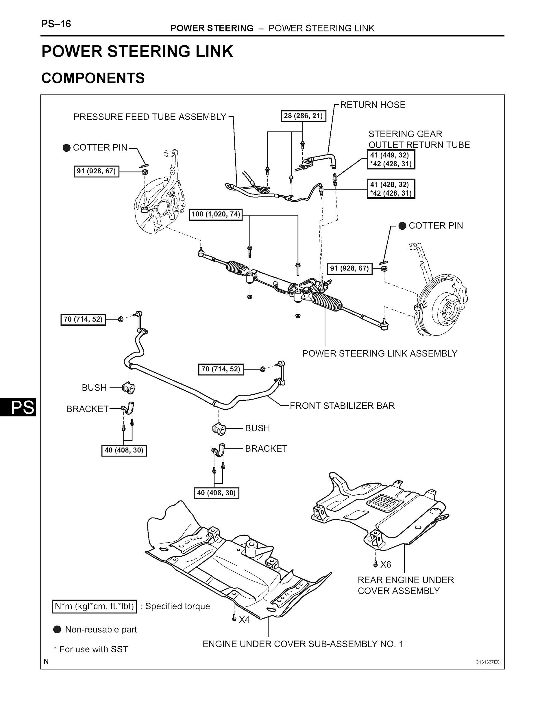 2006 Toyota 4Runner Repair Manual, power Steering
