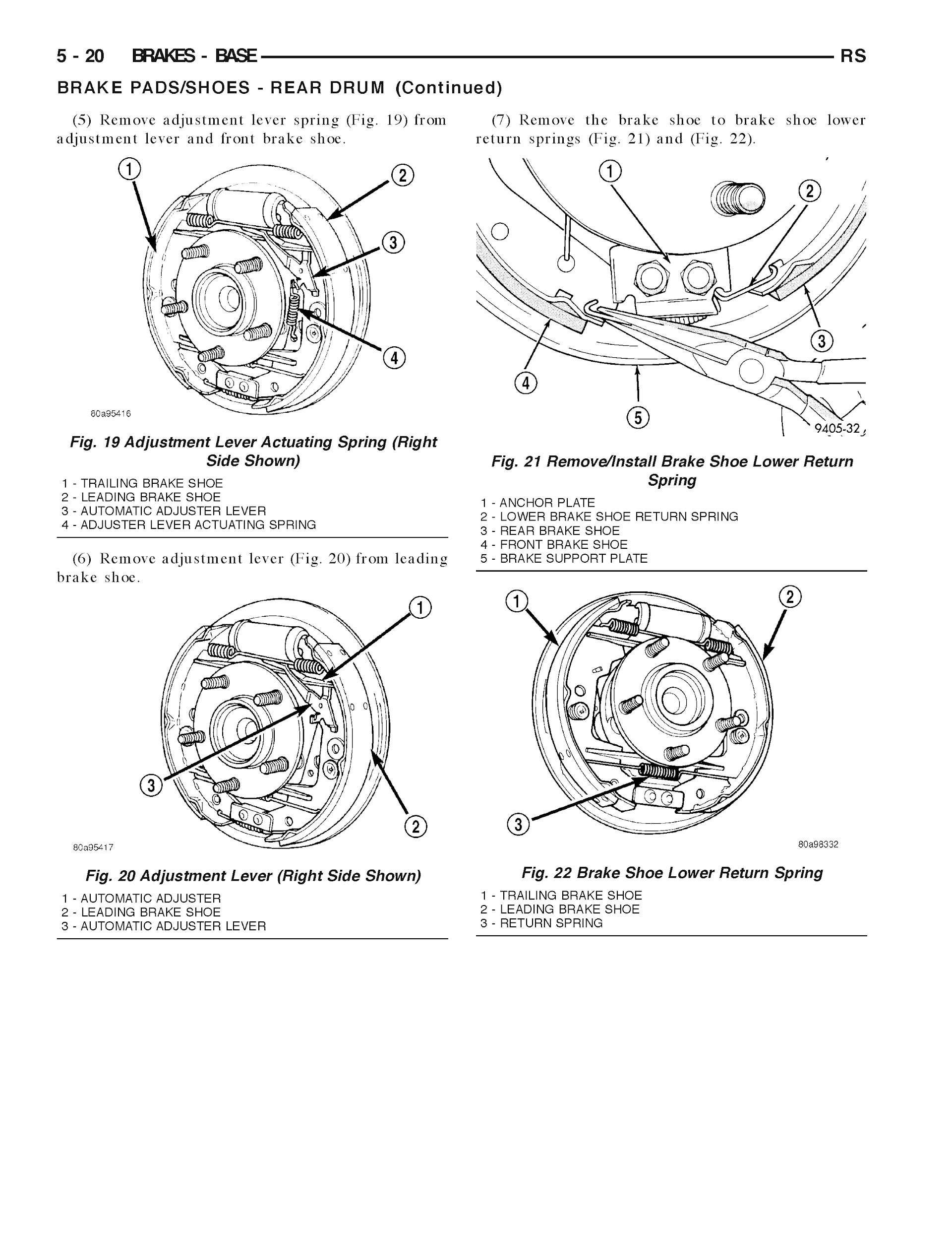 2005-2006 Dodge Grand Caravan Repair Manual, Brakes