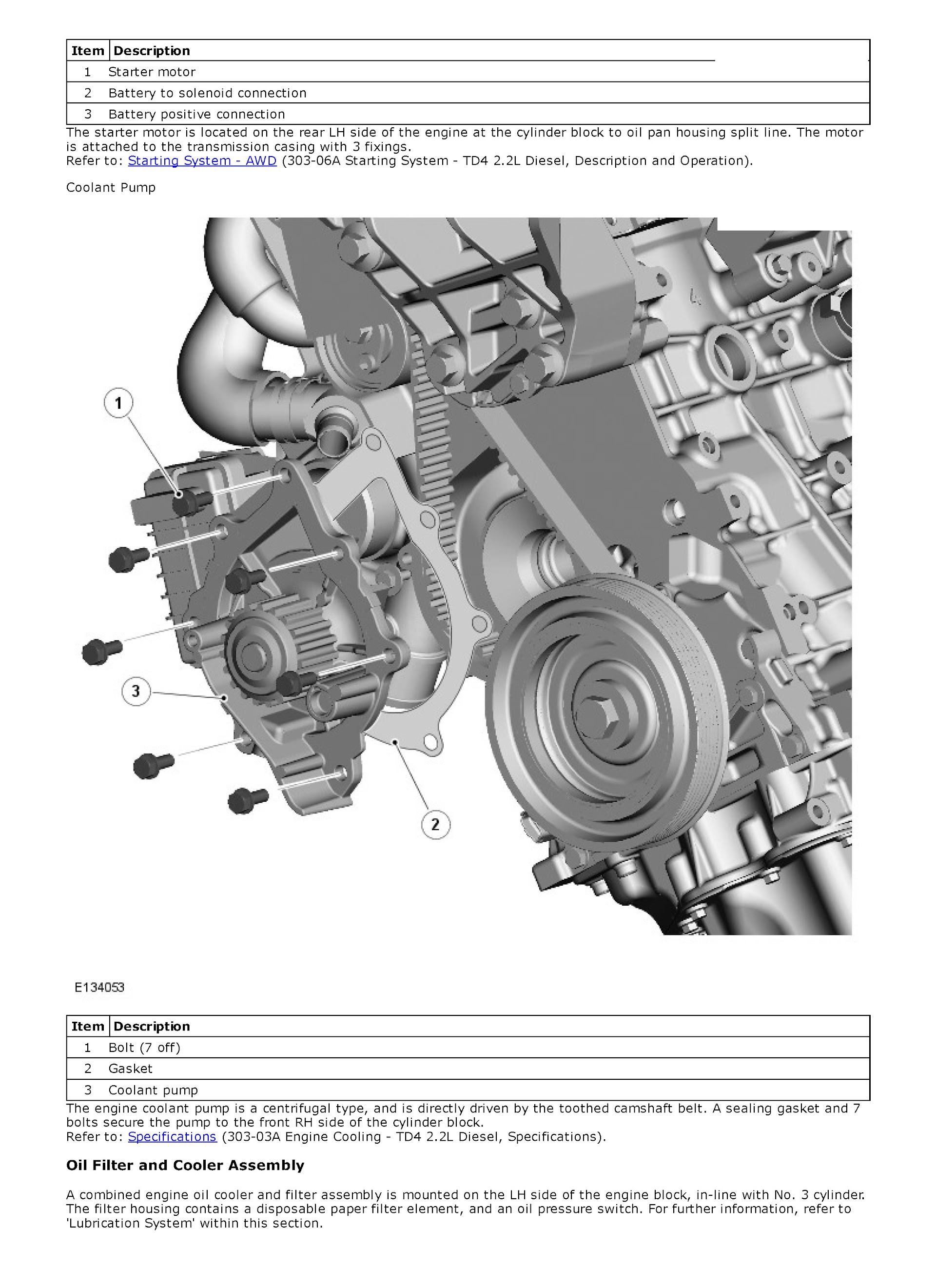 2014 Range Rover Evoque Repair Manual, Engine Mechanical