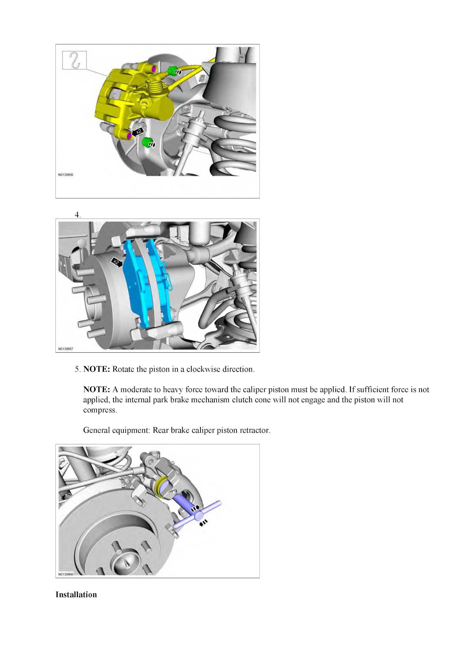 2013-2019 Ford Escape Repair Manual, Brake System
