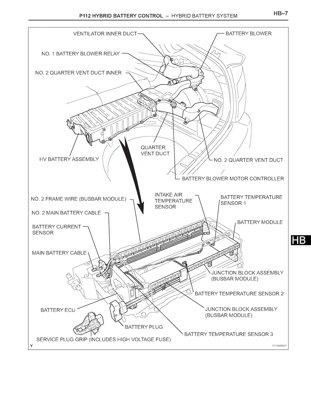 2006 Toyota Prius Repair Instruction Manual Hybrid Battery Control