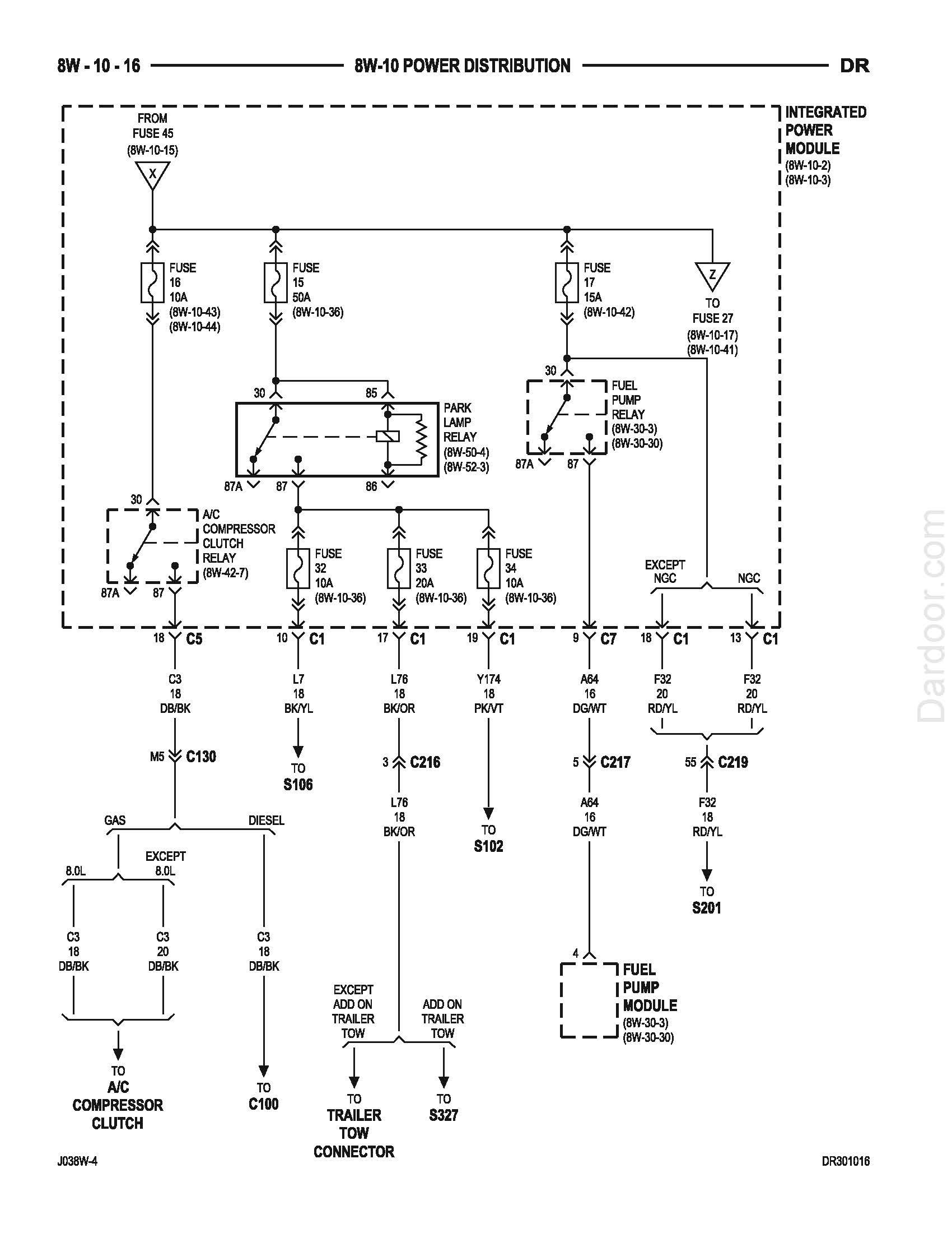 2003 Dodge RAM Repair Manual, Wiring Diagram