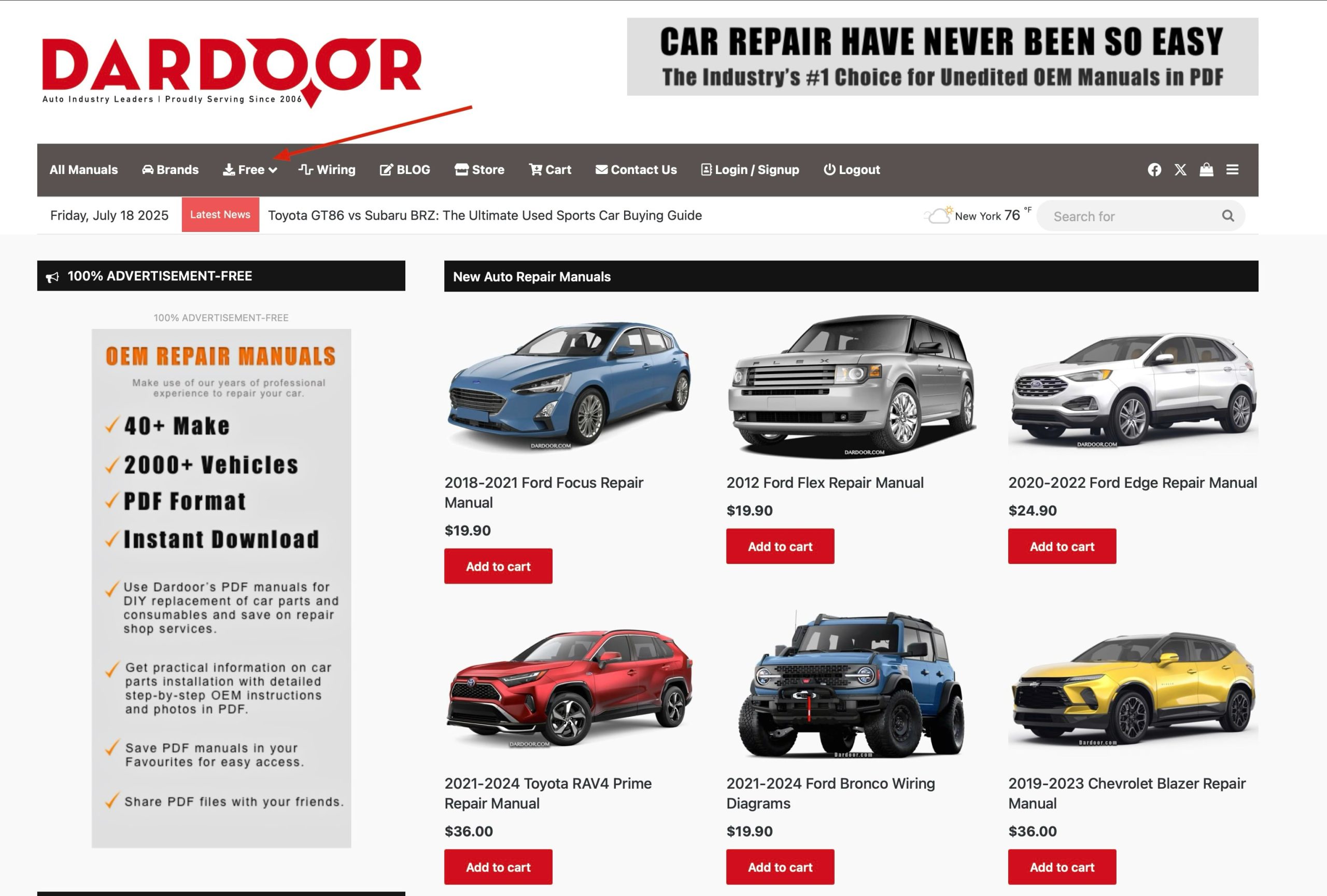 Where To Download Free Car Repair Manuals? Where To Download Free Car Repair Manuals? Dardoor.com