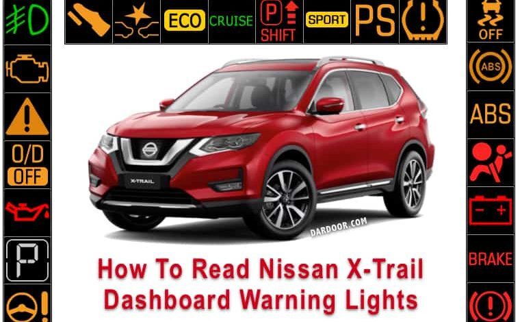 Nissan X-trail dashboard warning lights