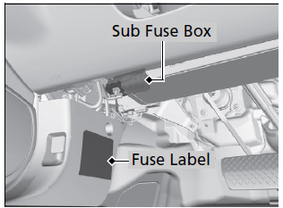 2022 honda accord fuse box diagram Interior Sub Fuse Box Location