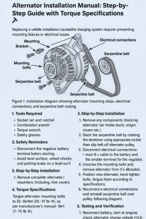 Alternator Installation Manual: Step-by-Step Guide & Torque Specifications